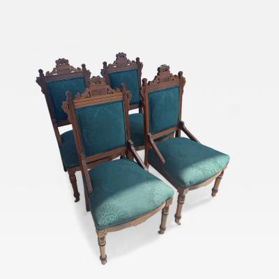 Set of 4 Antique dining chairs