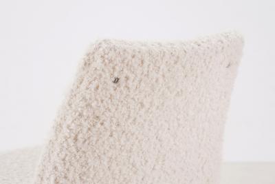 Set of 4 Danish Easy Chairs Boucl fabrics 1970