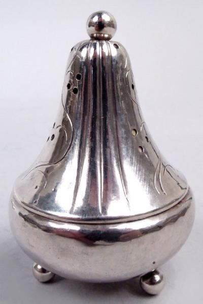 Set of 4 Early Georg Jensen Danish Modern Pepper Shakers