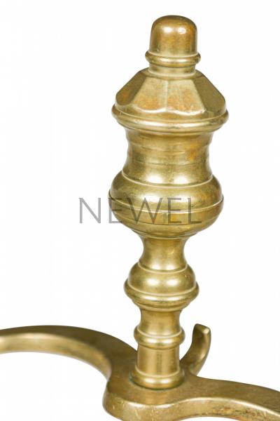 Set of 4 English Georgian Style Brass Fire Tools