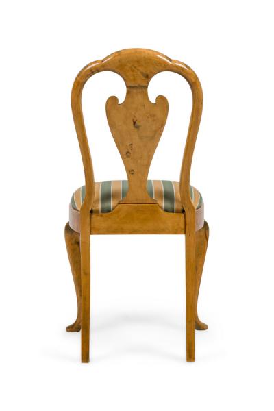 Set of 4 English Queen Anne Style Side Chairs
