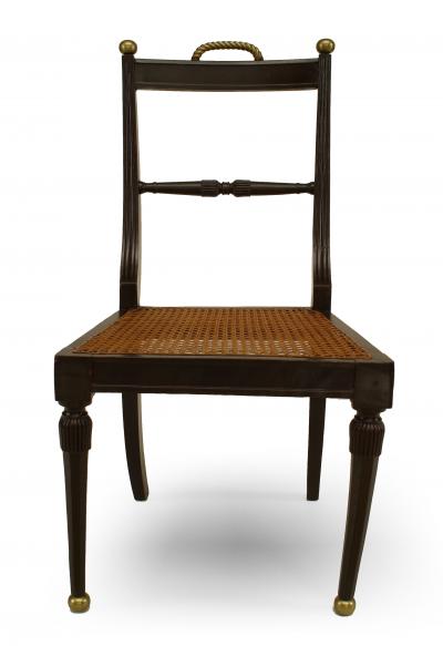 Set of 4 English Regency Rosewood Side Chairs