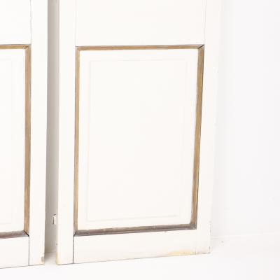 Set of 4 Floral Painted Decorative Wood Panels C 1930