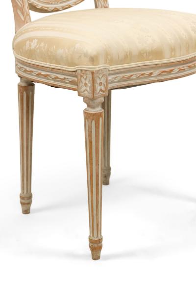 Set of 4 French Louis XVI Bleached Side Chairs