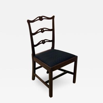 Set of 4 George III Ladder Back Side Chairs with Slip Seats