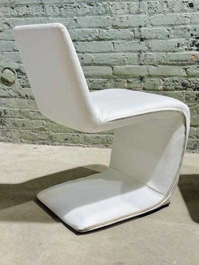 Set of 4 Italian Mid Century Z Dining Chairs