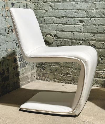 Set of 4 Italian Mid Century Z Dining Chairs