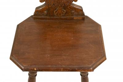 Set of 4 Italian Renaissance Walnut Sgabelli