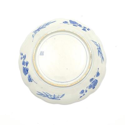 Set of 4 Japanese Arita Imari Blue and White Plates 19th Century