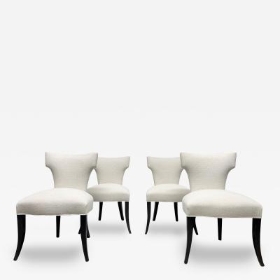 Set of 4 Klismos Style Dining Chairs