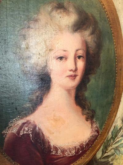 Set of 4 Large French 19th Century Oil on Canvas Wall Panels Trumeau Paintings