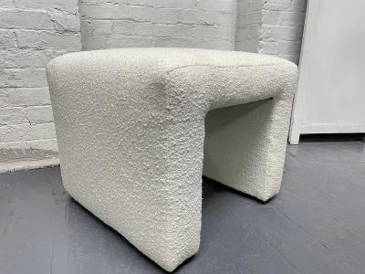 Set of 4 Mid Century Modern Benches in Boucle