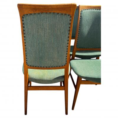 Set of 4 Mid Century Modern Teak Swedish Dining Side Chairs