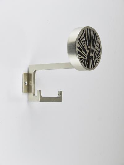 Set of 4 Op Art Wall Coat Hooks Mid Century Modern Austria 1960s