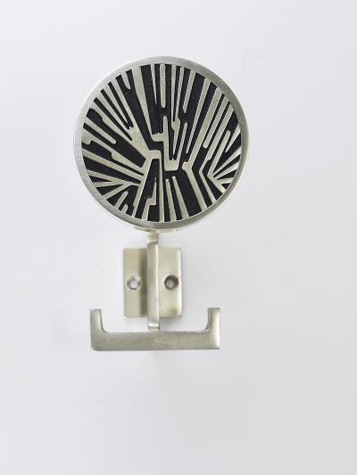 Set of 4 Op Art Wall Coat Hooks Mid Century Modern Austria 1960s