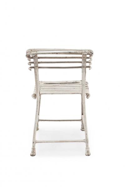 Set of 4 Outdoor Painted Iron Side Chairs