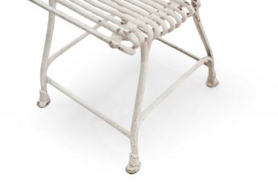 Set of 4 Outdoor Painted Iron Side Chairs