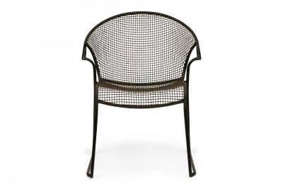 Set of 4 Russell Woodard Dining Chairs with Concave Seat and Curved Back