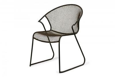 Set of 4 Russell Woodard Dining Chairs with Concave Seat and Curved Back