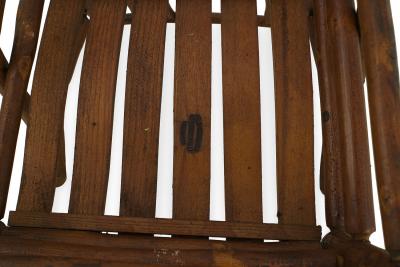 Set of 4 Rustic Old Hickory Arm Chairs