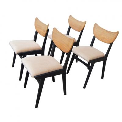 Set of 4 Vintage Mid Century Danish Dining Chairs