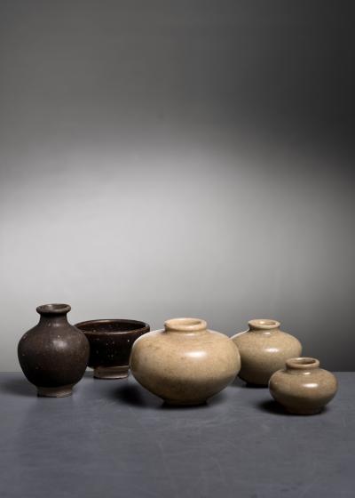 Set of 5 Chinese glazed wares