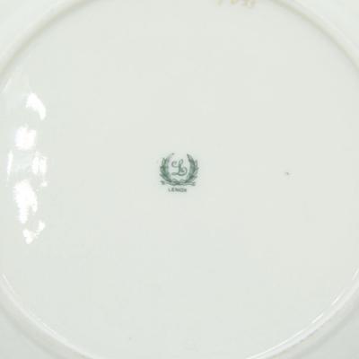 Set of 5 English Victorian Lenox Porcelain Plates