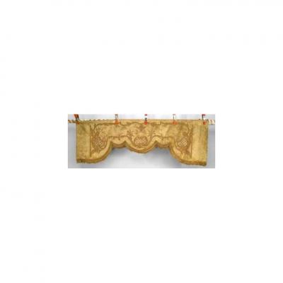 Set of 5 English Victorian Style Gold Velvet Drapes