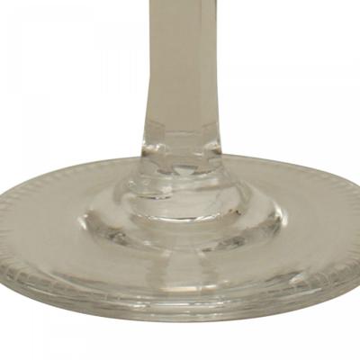 Set of 5 French Victorian Crystal Champagne Glasses