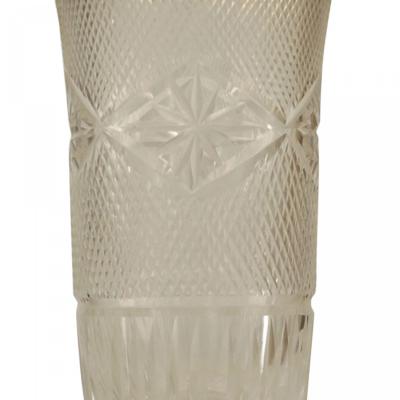 Set of 5 French Victorian Crystal Champagne Glasses