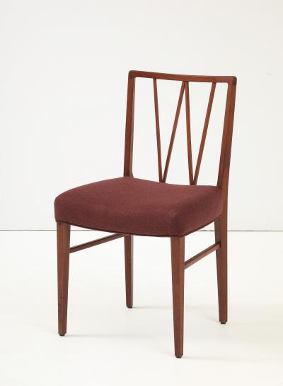 Set of 5 Ole Wanscher Dining Chairs Upholstered in Loro Piana