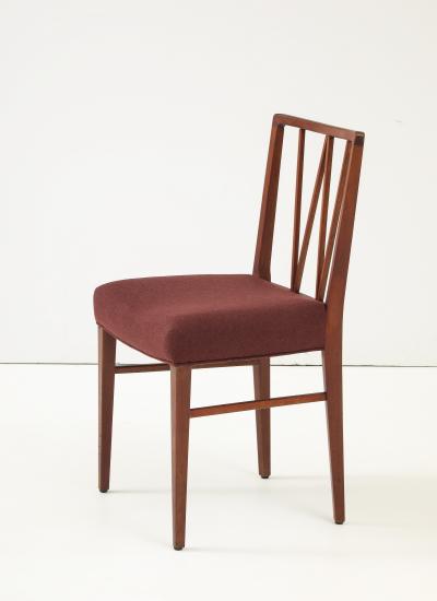 Set of 5 Ole Wanscher Dining Chairs Upholstered in Loro Piana