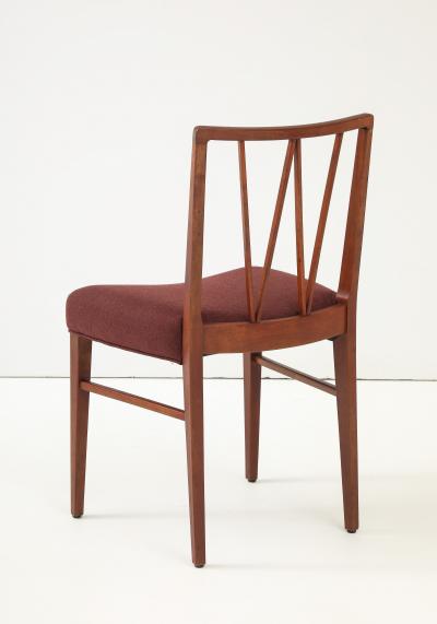 Set of 5 Ole Wanscher Dining Chairs Upholstered in Loro Piana