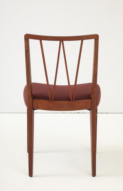 Set of 5 Ole Wanscher Dining Chairs Upholstered in Loro Piana