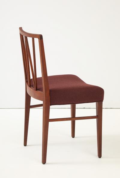 Set of 5 Ole Wanscher Dining Chairs Upholstered in Loro Piana