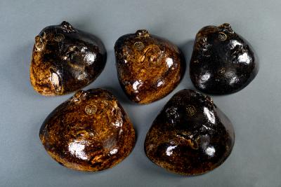 Set of 5 Shell Shaped Eiraku Dishes