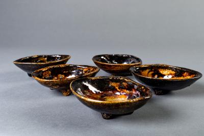 Set of 5 Shell Shaped Eiraku Dishes