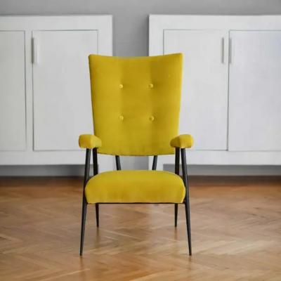 Set of 50s Armchairs Lined in Dedar Fabric