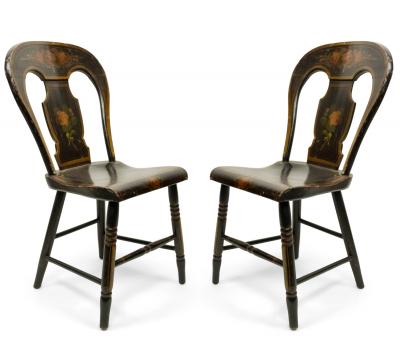 Set of 6 American Federal Hitchcock Side Chairs