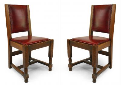 Set of 6 American Mission Oak Side Chairs