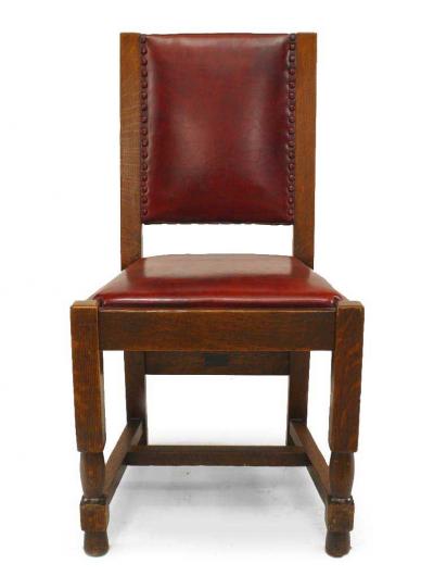 Set of 6 American Mission Oak Side Chairs