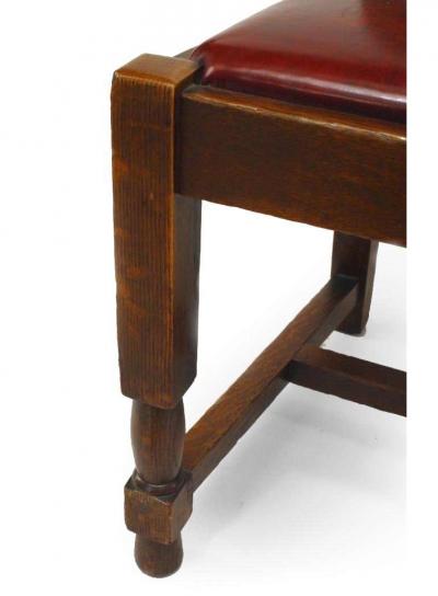 Set of 6 American Mission Oak Side Chairs