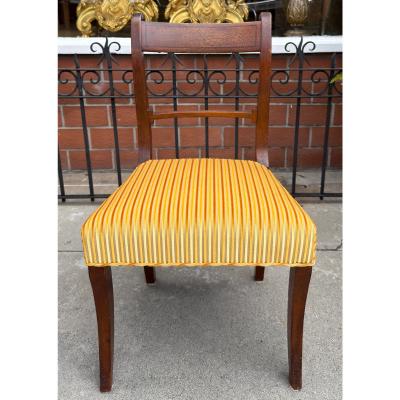 Set of 6 Antique Early 19th C Regency Mahogany Dining Chairs