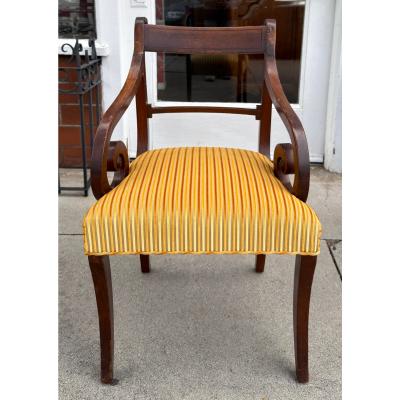 Set of 6 Antique Early 19th C Regency Mahogany Dining Chairs