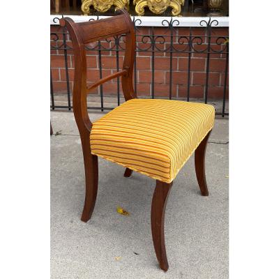 Set of 6 Antique Early 19th C Regency Mahogany Dining Chairs