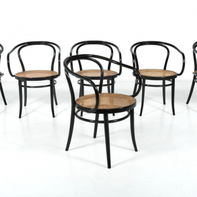 Set of 6 Bentwood Chairs by Thonet Austria 1920s