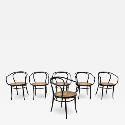 Set of 6 Bentwood Chairs by Thonet Austria 1920s