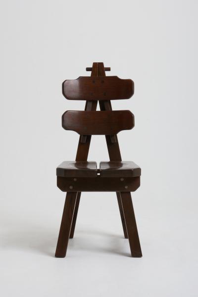 Set of 6 Brutalist Dining Chairs