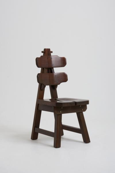 Set of 6 Brutalist Dining Chairs