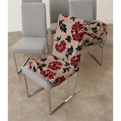 Set of 6 Chrome Mid Century Dining Chairs